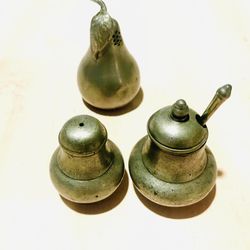 Pewter Salt N Pepper Shakers