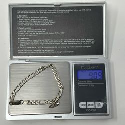 Mens Italian Sterling Silver Bracelet- 9 Grams