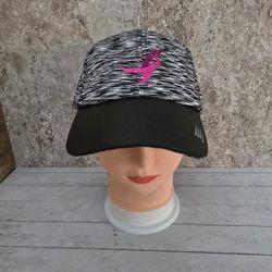 Central Indiana Simplicity Pink Ribbon Breast Cancer Awareness Adjustable Hat
