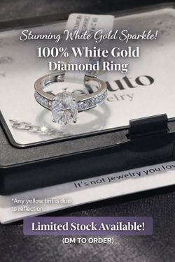 Adjustable 2 ct Moissanite 18k White Gold Round Diamond Halo Engagement Ring