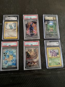 Lot of 6 Graded Pokémon Cards PSA CGC