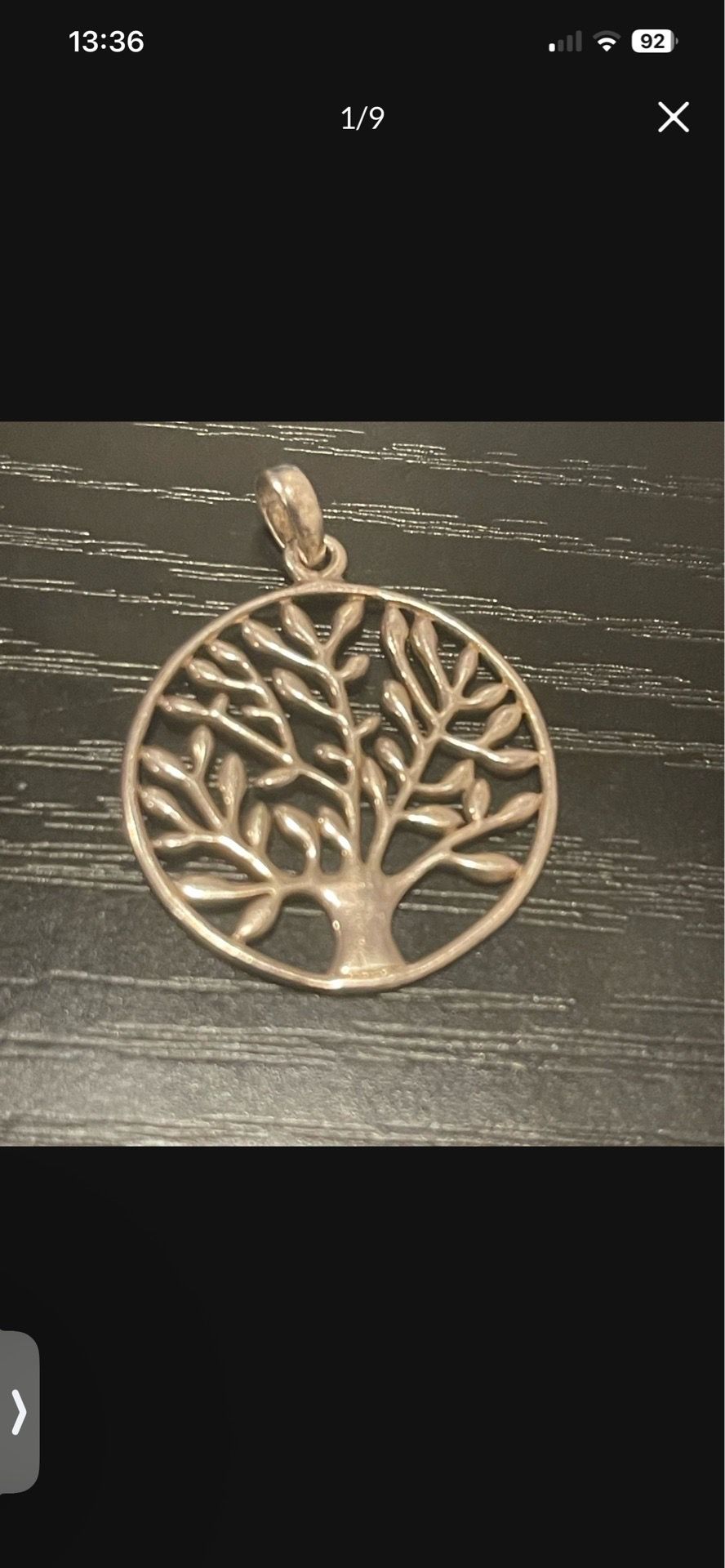 Tree of Life Silver Pendant Necklace Charm s925