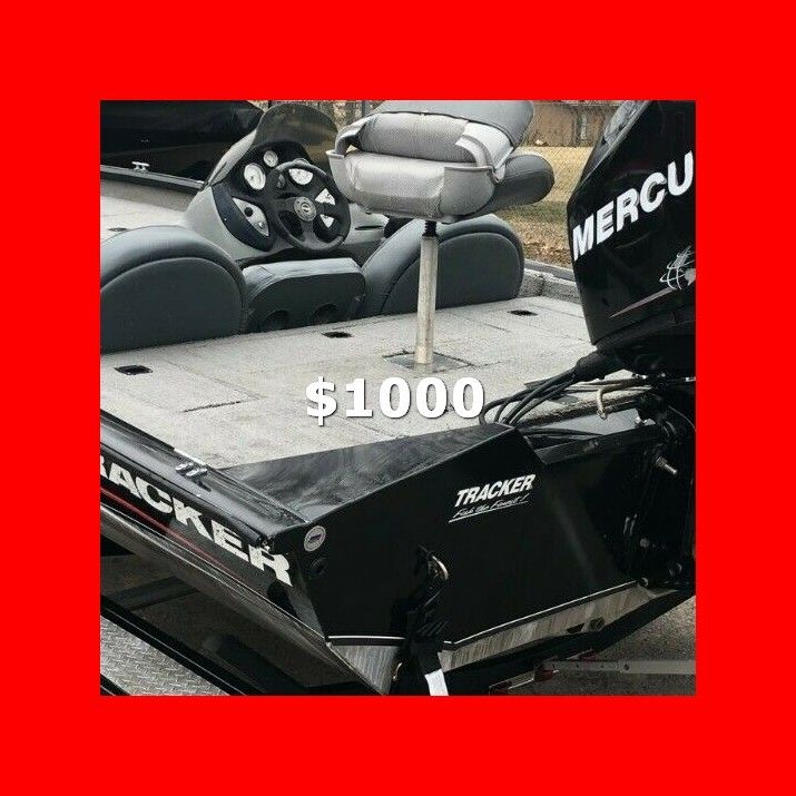 Photo price$1000 Boat Bass Tracker Clean Boat