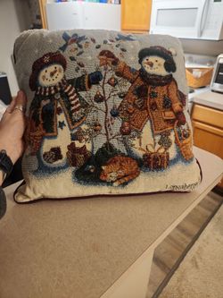 Longenberger snowman pillow