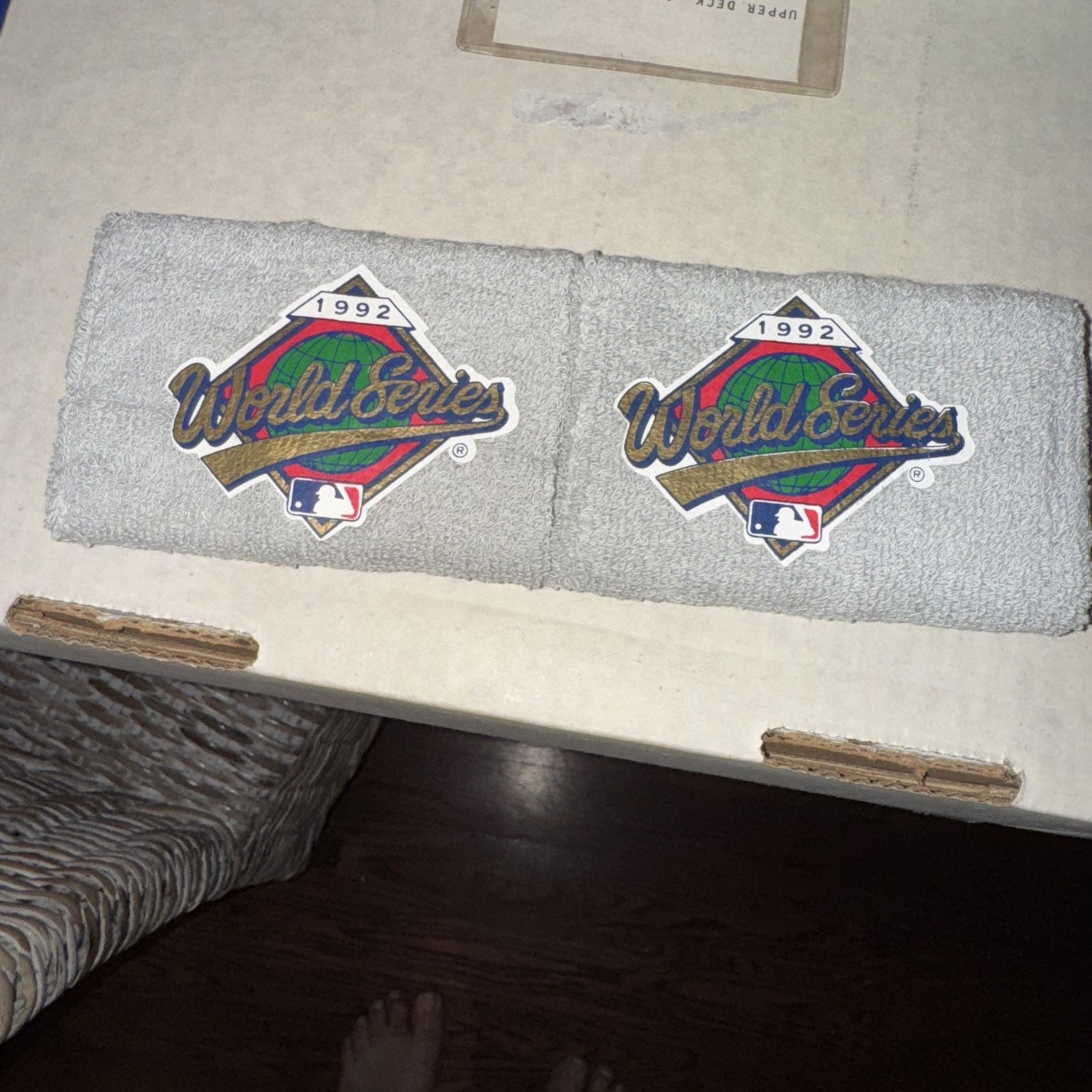 Pair Of 1992 Commemorative World Series Wrist Bands Braves & Blue Jays NEW RARE
