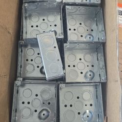 4 in. Square Metal Box 1/2