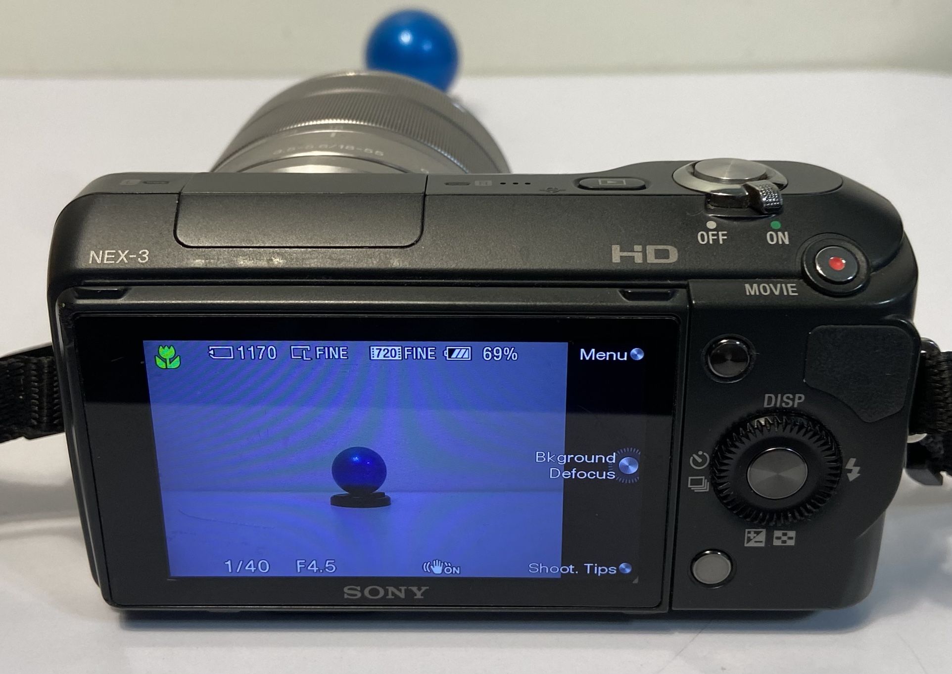 Sony NEX-3 14.2 MP Digital Camera w/ 18-55mm Lens Tested & Works (#557)