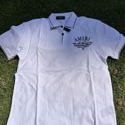 Amiri White Polo Shirt 