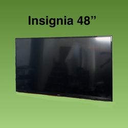 Insignia 48 Inch TV 1080p LED Television + Heavy Duty Full Motion Wall Mount (for 47–84" TVs)- Firm Price