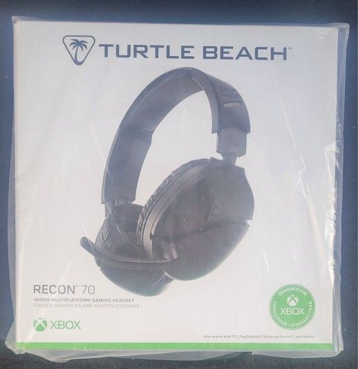 Turtle Beach Recon 70 Wired Gaming Headset Black – Compatible Xbox Series X|S, Xbox One, PS5, PS4, PC, Nintendo Switch