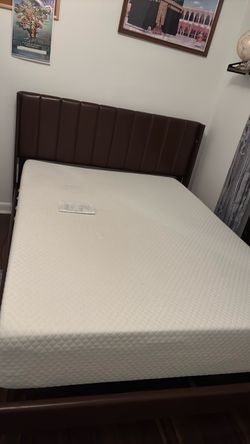 new queen size bed with mattress