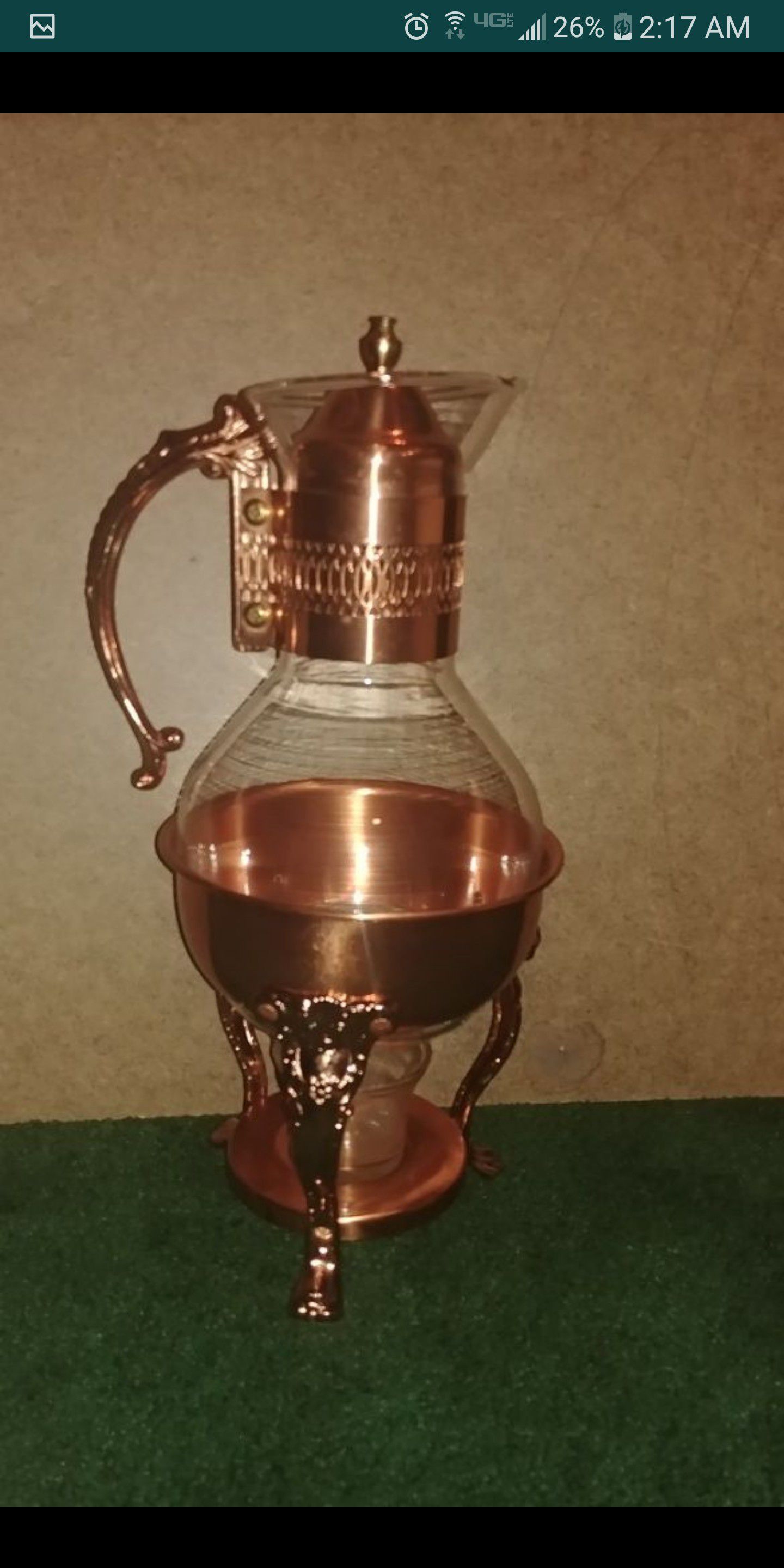 Carafe with Copper Accents Heritageby PRINCESS HOUSE