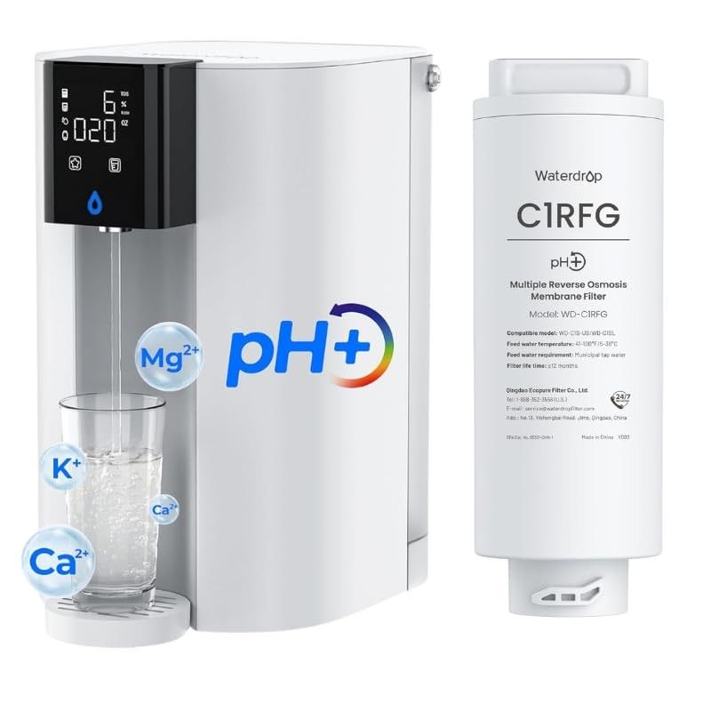 Waterdrop CoreRO Countertop Reverse Osmosis Water Filter & Waterdrop WD-C1RFG Filter