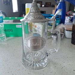 Custom Glass Beer Stien  Forsale