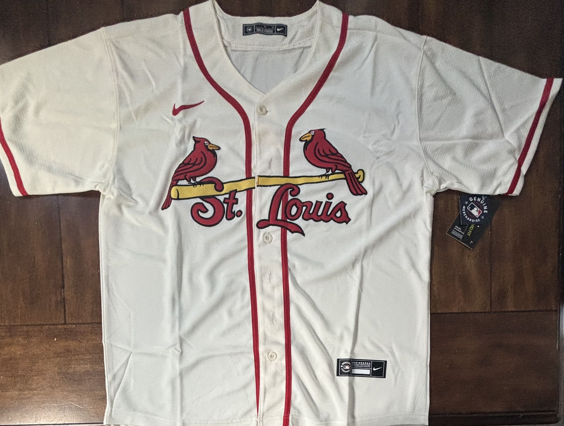 St. Louis Cardinals Alternate Cream Jersey Adult Large NWT