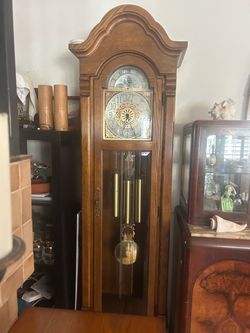 1979 Ridgeway Grandfather Clock - One Family Owner - German Movement - Works Perfect!