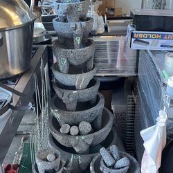 Molcajete De Piedra Negra Volcanic Nuevo Empisan De $15-180
