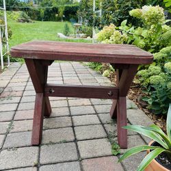 Vintage Solid Wood Outdoor Bench H19/L24/D14 $30