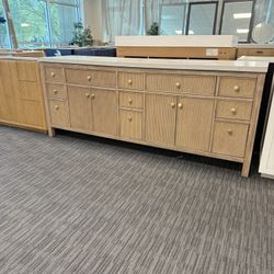 84” Bathroom Vanity In Light Wood Color 