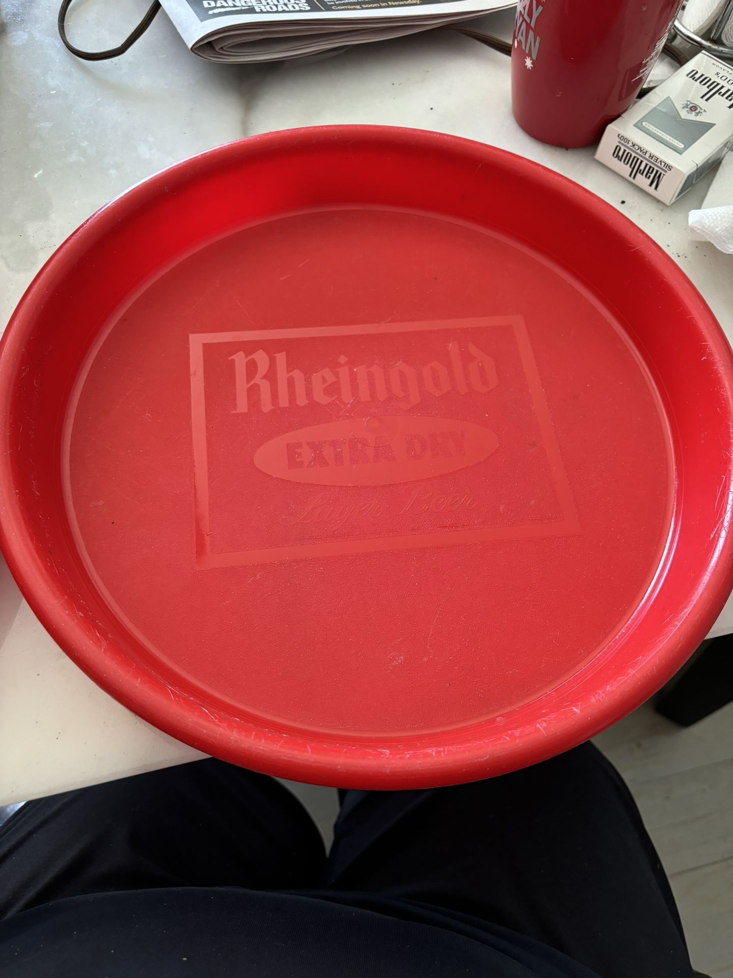 1960s Rheingold Beer Trays With Sleeve Of Coasters