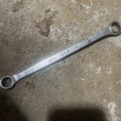 Vintage MAC Tools USA Model BXL1618 1/2" × 9/16" 12pt 12 Point Double Box Wrench