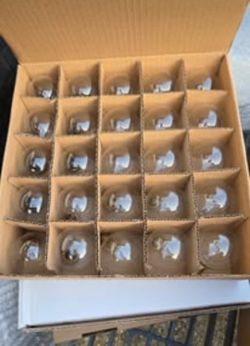 G50 7W 130V E17 Brass Base Bulbs – Lot of 240 String Light Bulbs