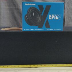 8' Sub. Epicenter AUDIO CONTROL W Porter Box 🎶👌