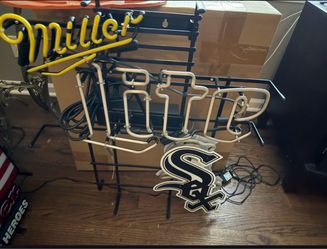 Miller lite white sox neon sign