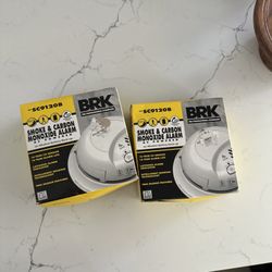 Two New BRK SC9120B  Smoke / Carbon Monoxide Detector Alarms 