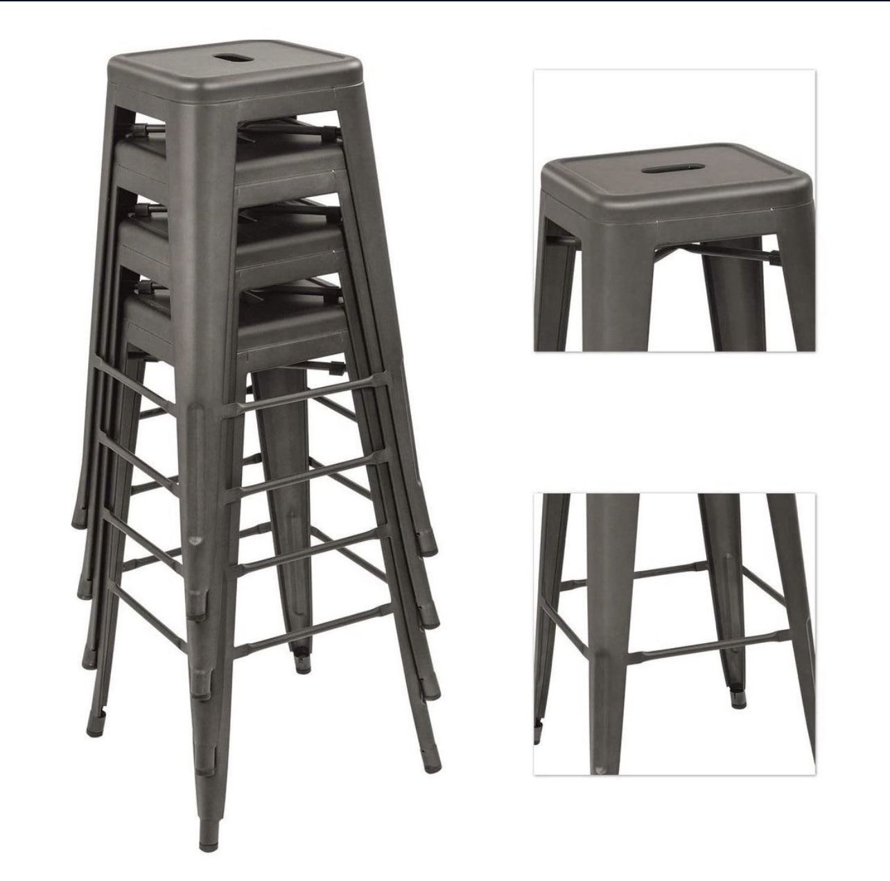 30 Inch  Metal Bar Stool (all 3)