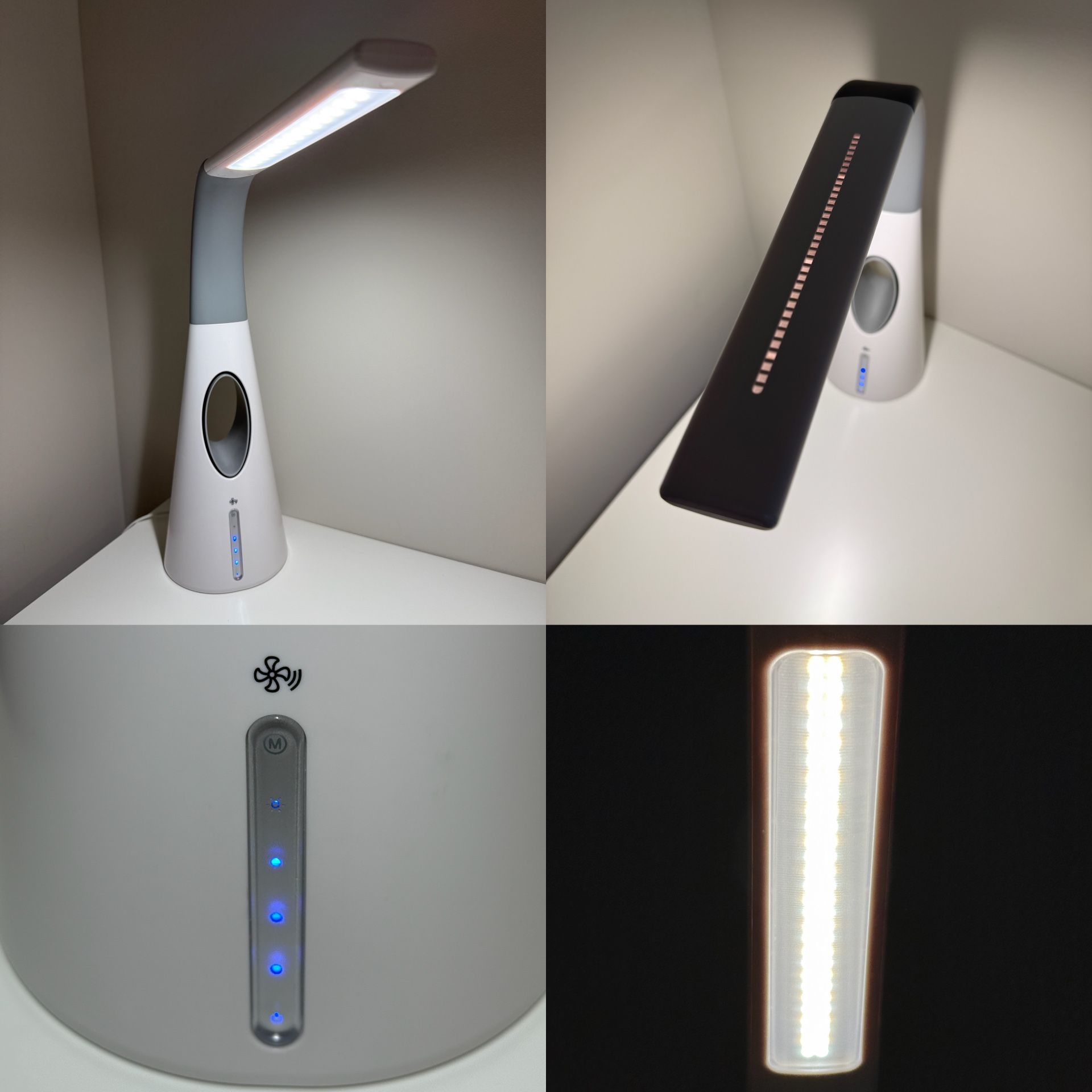 LED Desk Lamp With Fan - Open Box