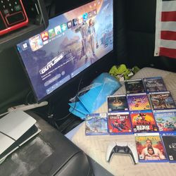 Ps5 Disc Console, Controller, 11 Games