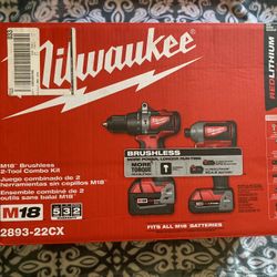 M18 Brushles 1/2 Hammer Drill Combo 