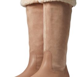 New! Stylish SPLENDID Antonia Faux Shearling-Trim Boots. Size 9.5