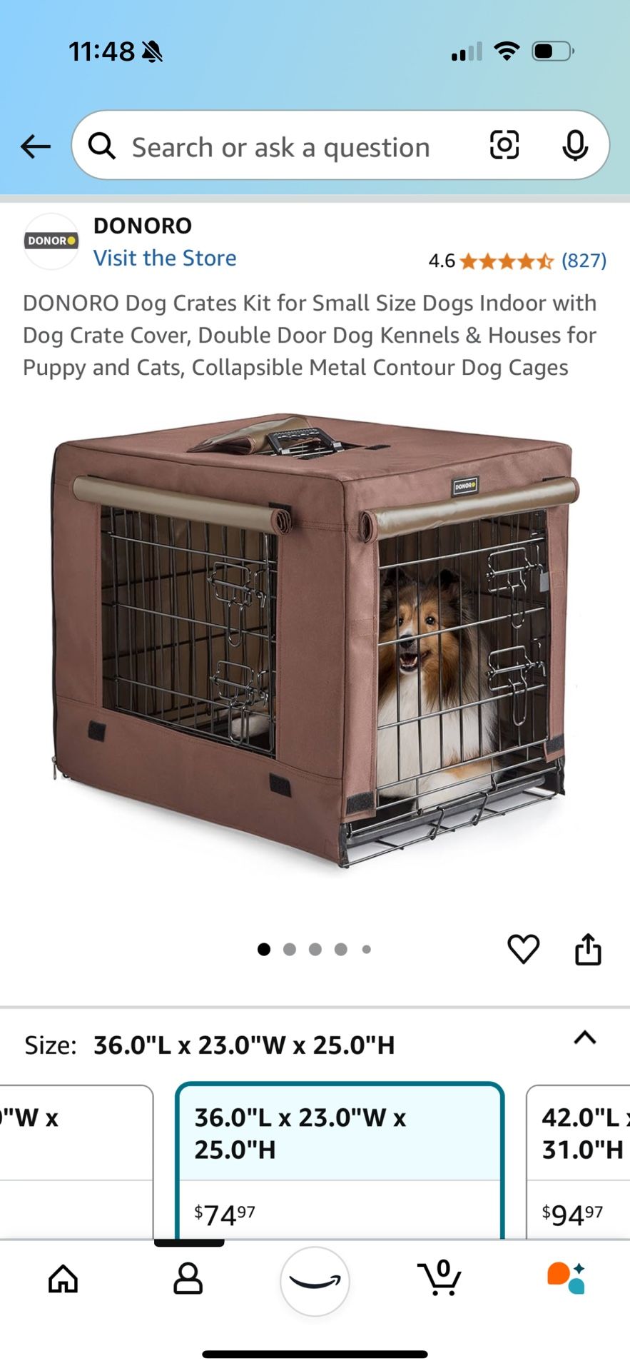 Dog Crate with Cover!