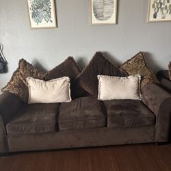  three set brown couches