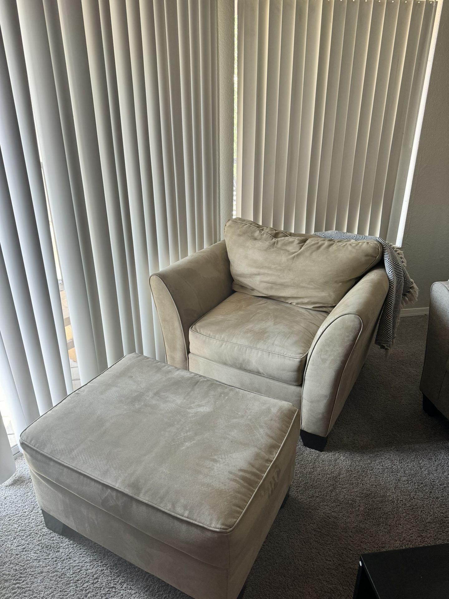 Chair And Ottoman Set