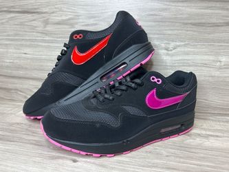 Nike Air Max 1 Shoes HV2302-001 Black Pink Size 11.5 (PO1027360)