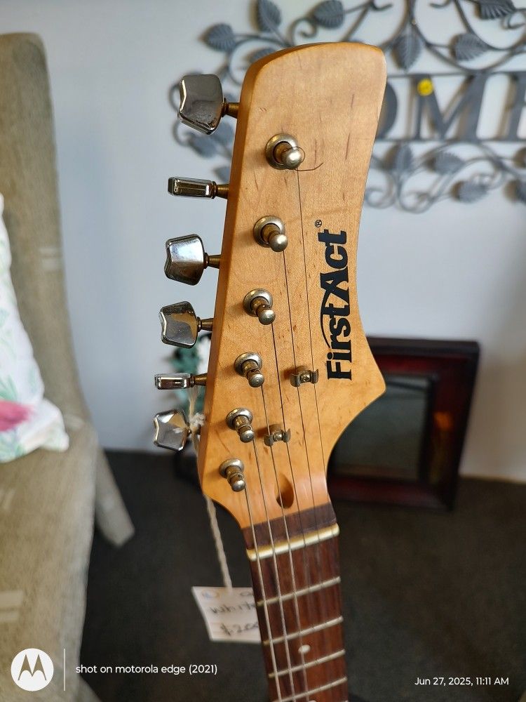 Vintage First Act Electric Guitar with Stand