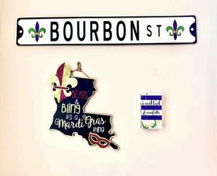 French Quarter, Bourbon St., Mardi Gras Art! $30 For The Entire Collage!