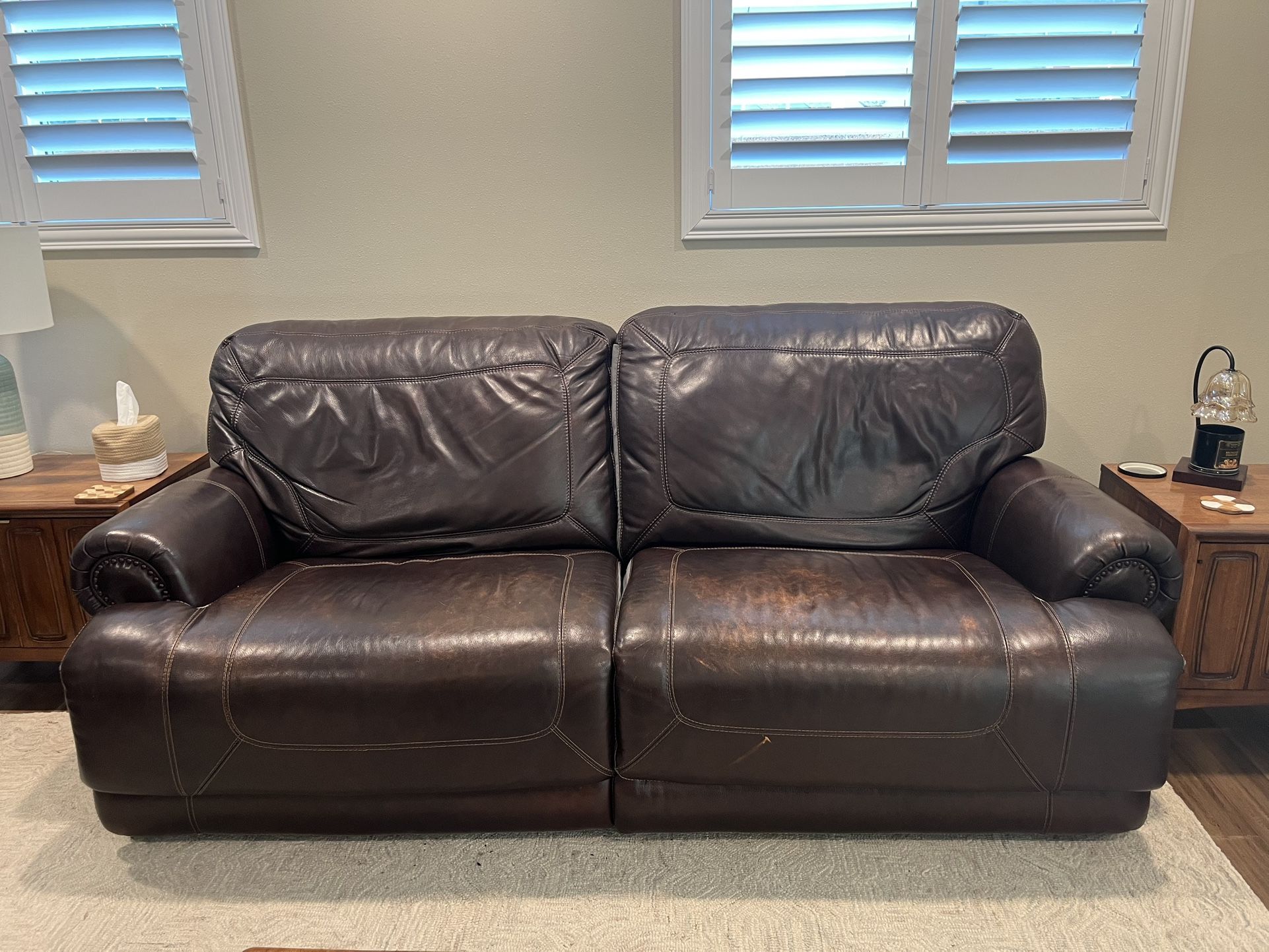 Leather Couch And Loveseat