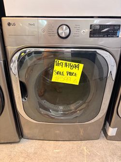 LG gas dryer only 9cu ft