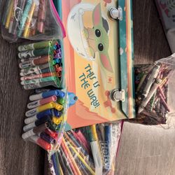 Marker, Crayons, Colored Pencils