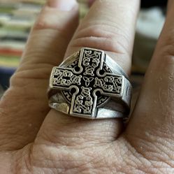 Custom Made 925 Sterling Silver Ring: Celtic Cross Rings 