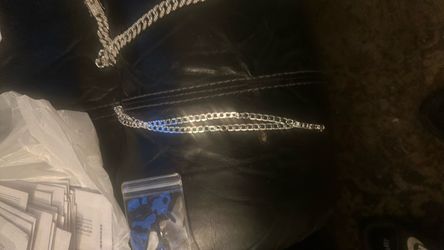 Silver-Tone Cuban Link Chain Necklace