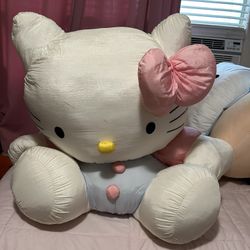 HUGE vintage hello kitty nylon plush 