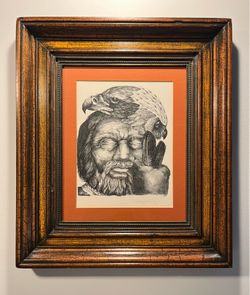 1975 Daniel Owen Stolpe California Artist Limited Ed. "Shaman" Lithograph