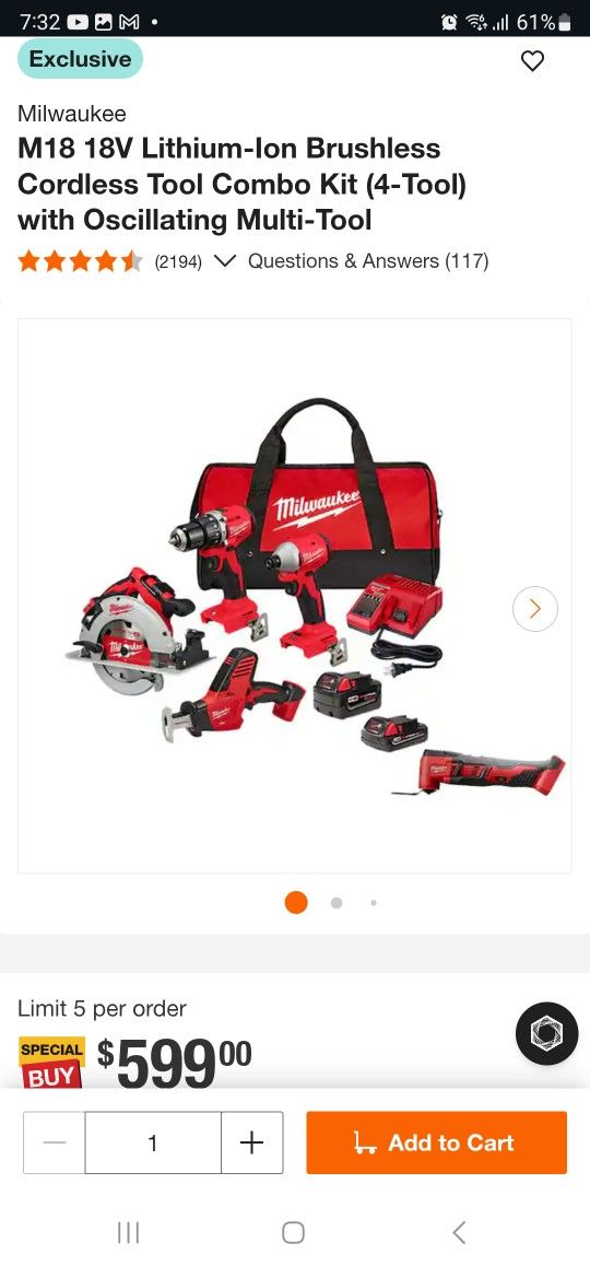 Milwaukee Tool Bundle + Multi-tool