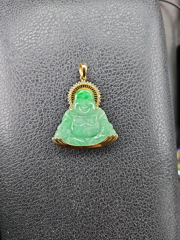 JADE jadiette 18k Buddah Pendant Vvs Diamond 