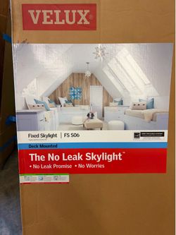 VELUX FS S06 Fixed Skylights (44.25” x  45.75”) With: Darkening Shades & Flashing Kits-NEW!🔥